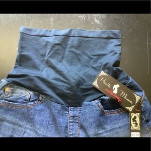 NWT Haute Mama Maternity shorts-Belly Band size XL